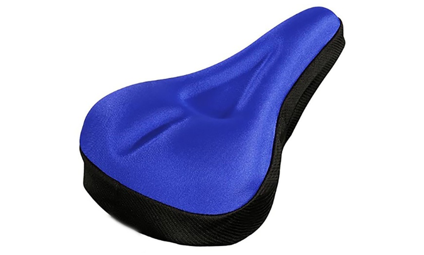 Image 3: Padded Bike Saddle Cover