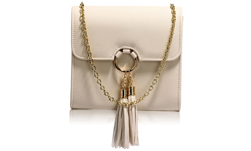 Image 7: Flap Clutch Purse with Tassel 