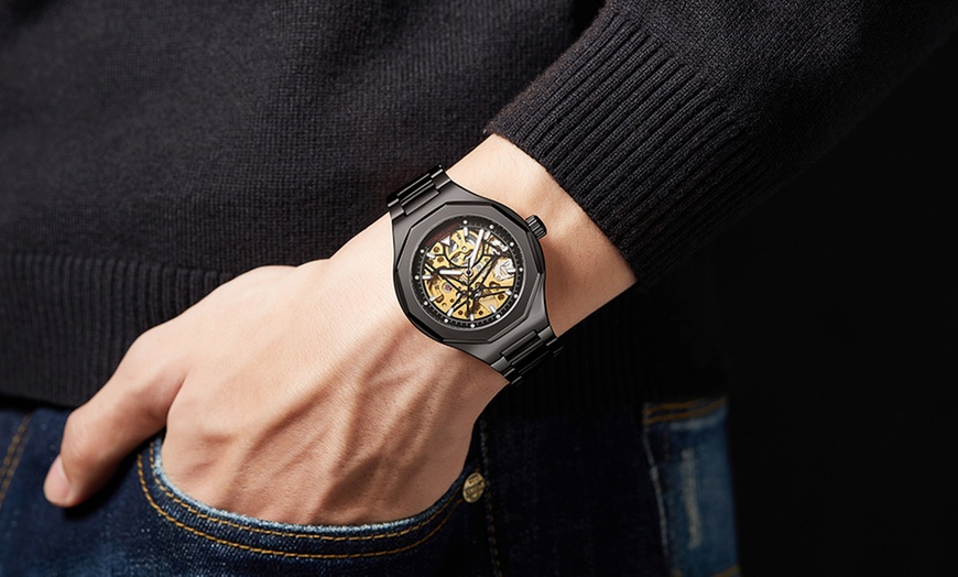 Image 9: Anthony James Hand Assembled Men's Watch - Limited Edition Sports