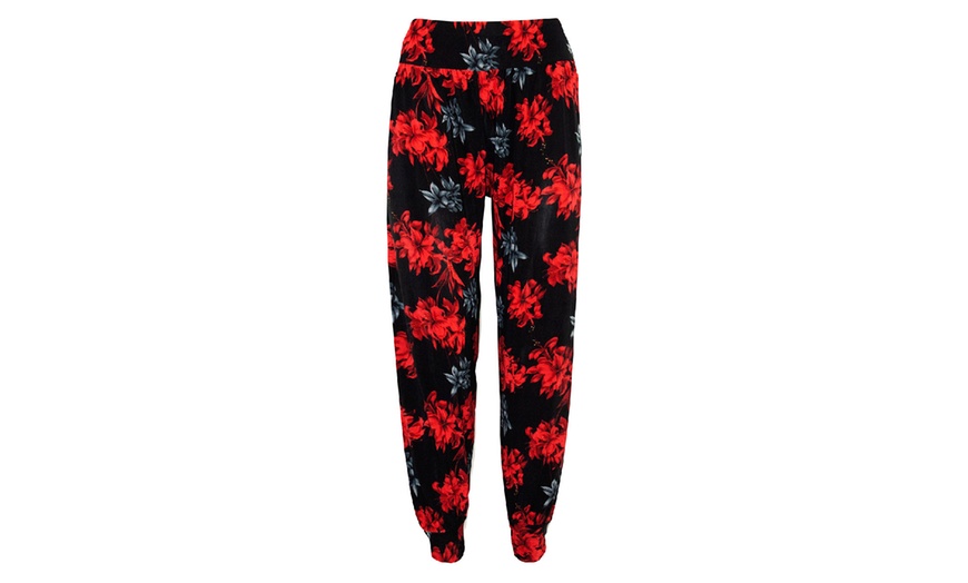 Image 5: Floral Baggy Leggings