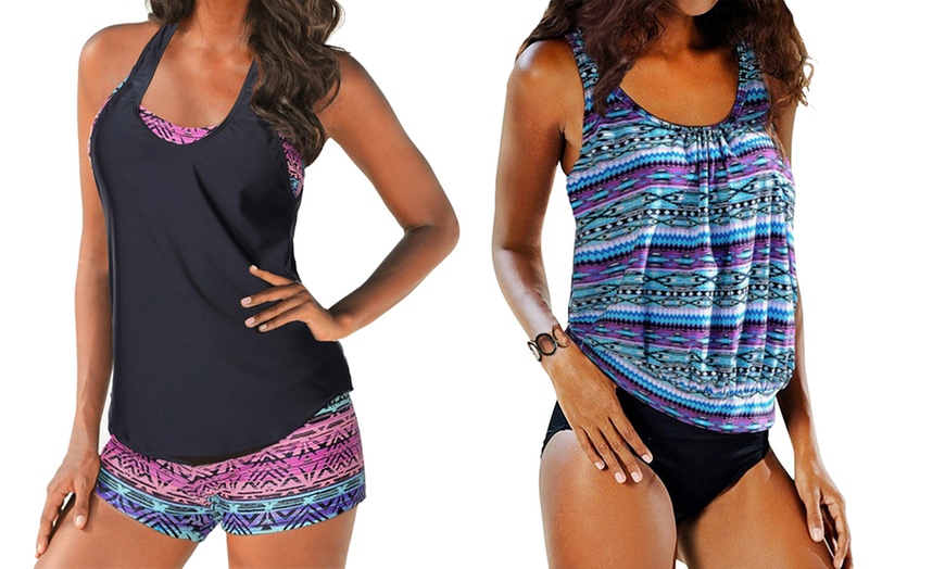 Image 2: Women's Printed Tankinis