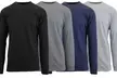 4-Pack Galaxy by Harvic Men's Cotton-Blend Long-Sleeve Tee (S–2XL) - Second Medium