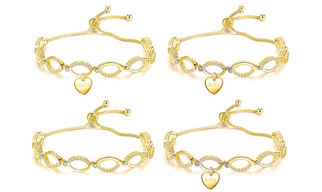 Fino a 4 con cristalli Swarovski® con charm disponibili in 3 modelli