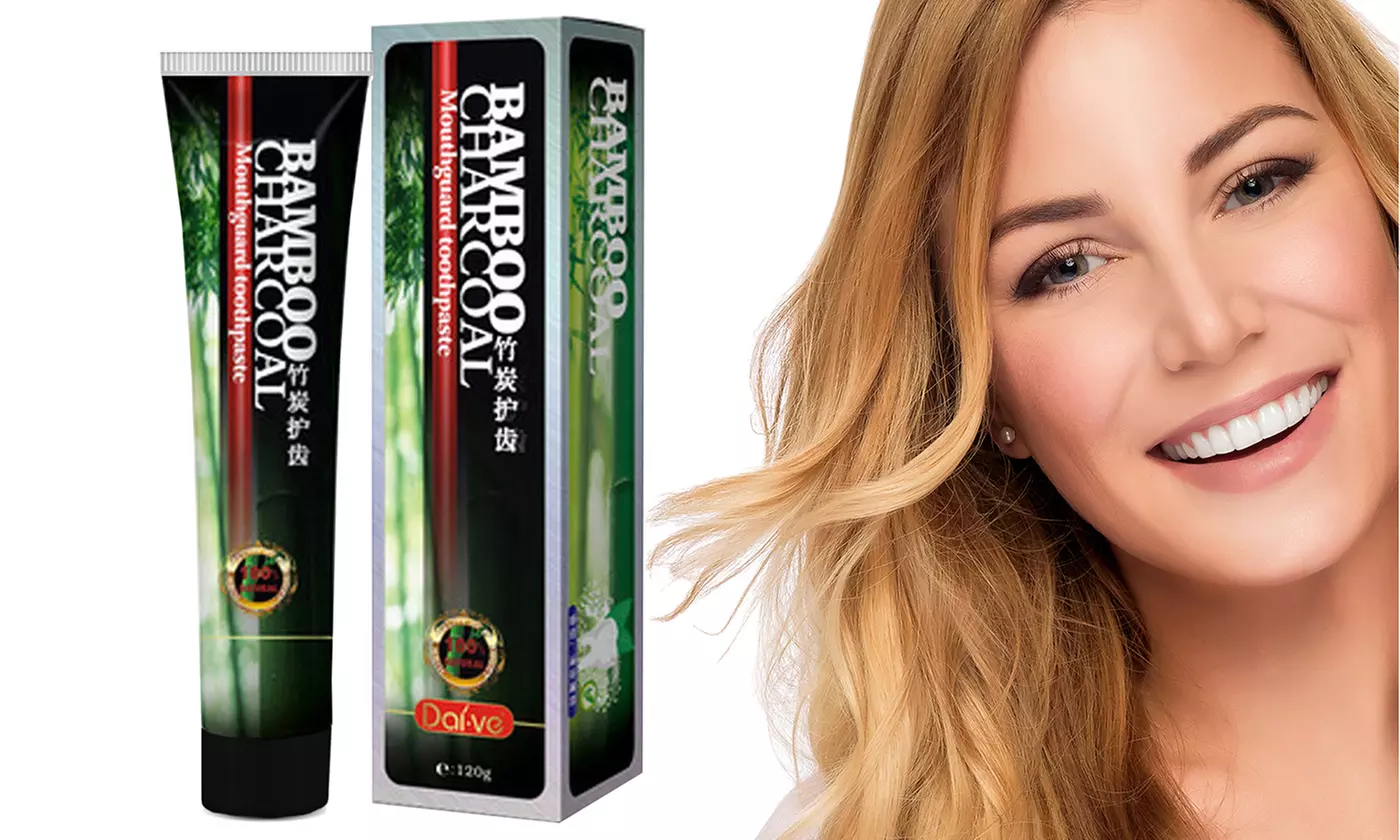 Natural Bamboo Charcoal Teeth Whitening Toothpaste (120G) - Primary Image