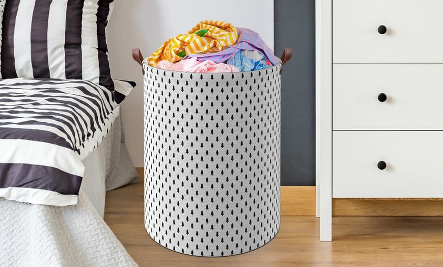 Image 24: Vinsani Drawstring Laundry Basket