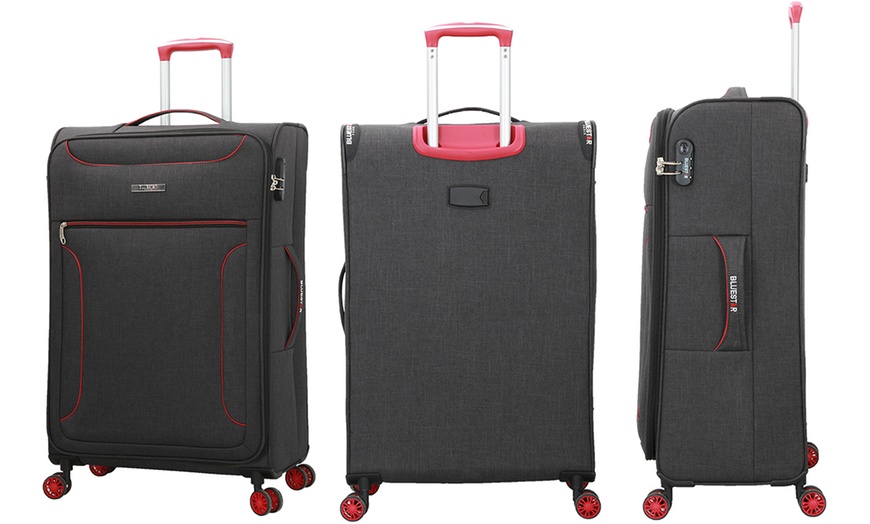 Image 7: Blue Star Three-Piece Luggage Set