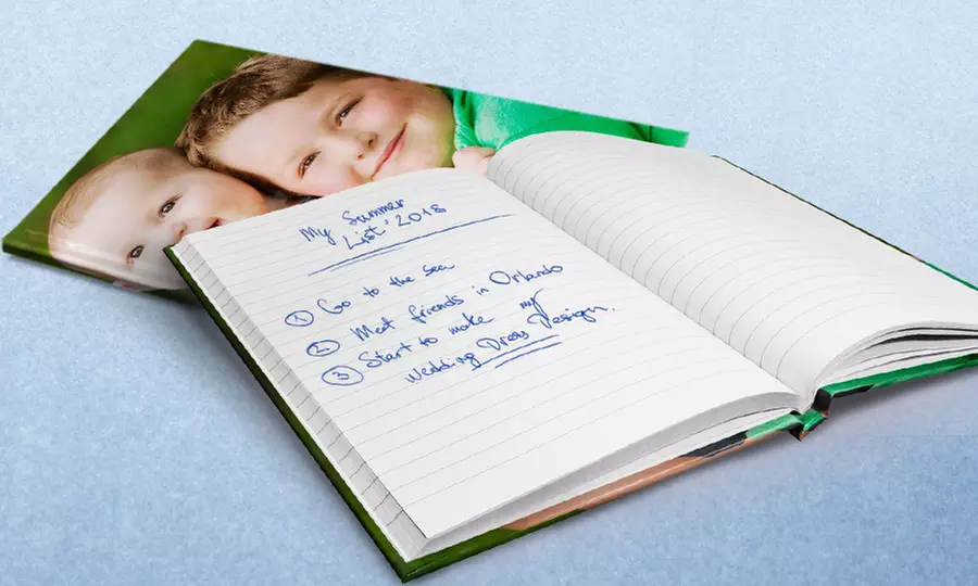 One, Two, Three, Four, or Five Personalized 100-Page Notebooks from Printerpix (Up to 76% Off) - Second Medium