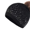 Image 3: 1 o 2 gorros con piedras de cristal para invierno