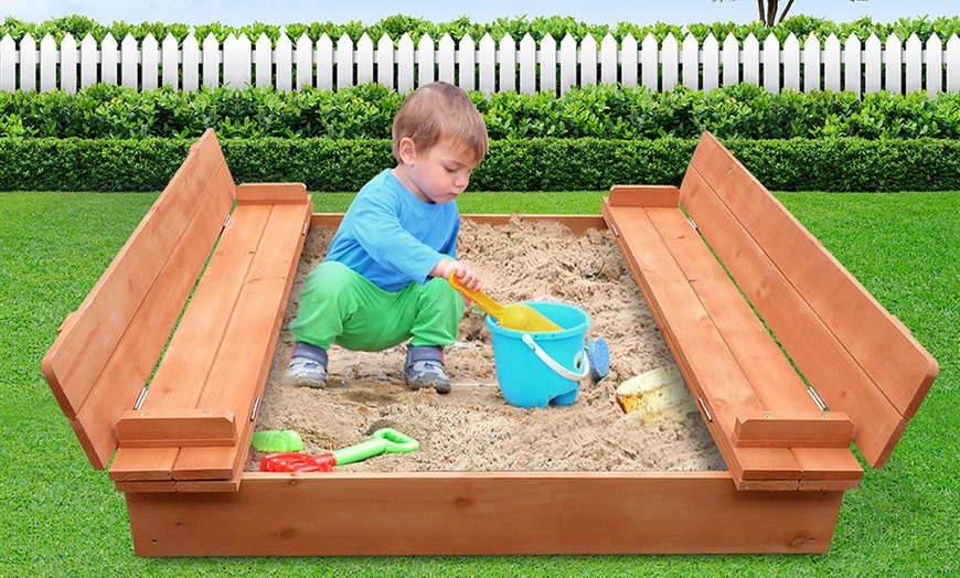 Image 1: Kids' Sand Pit Play Set