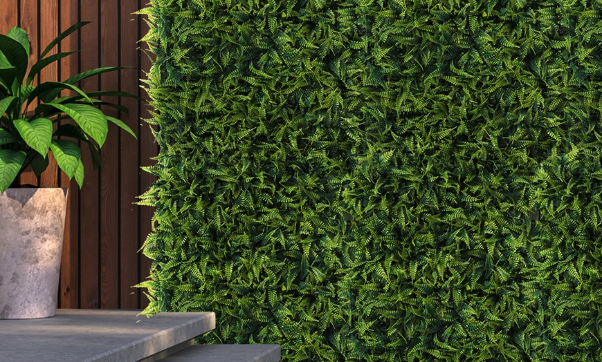 Image 9: Set of 10 Artificial Grass Vertical Garden Wall Mats