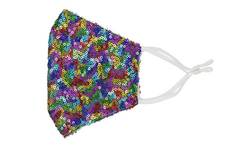 Image 8: Reusable Sequined Face Mask