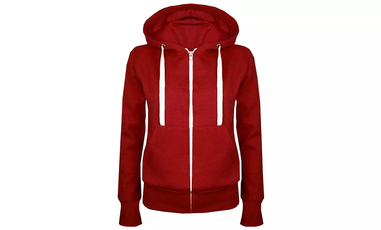 Sweat-shirt zippé avec capuche pour femme - Second Medium