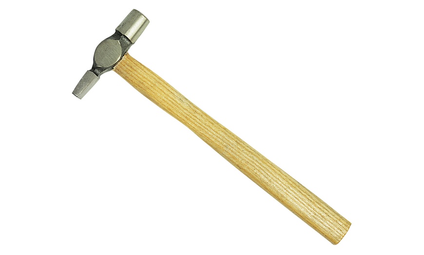 Image 1: Wooden Shaft Pin Hammer