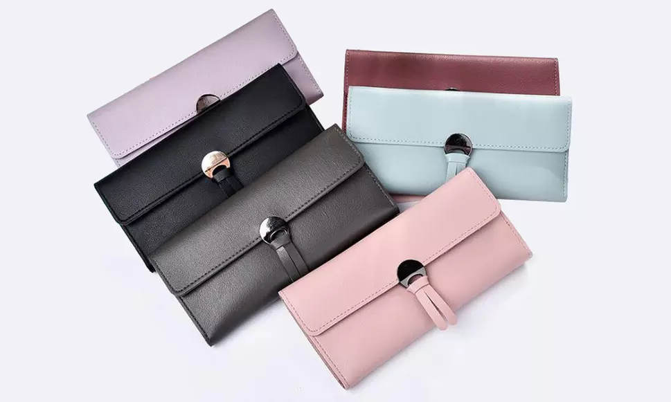 1x oder 2x stilvolle Geldbörse mit Sichtfenster für Damen in der Farbe nach Wahl - Primary Image