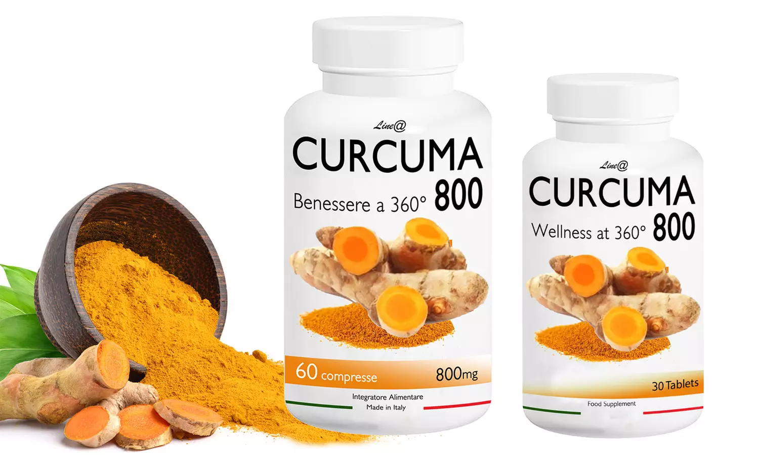 Hasta 720 comprimidos Cúrcuma 800 Line@ - Primary Image