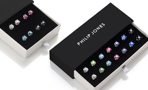 Philip Jones Earrings Set with Zircondia Crystals