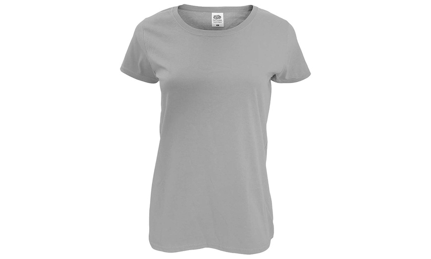 Image 5: Soft Cotton Solid Colour Basic T-Shirt