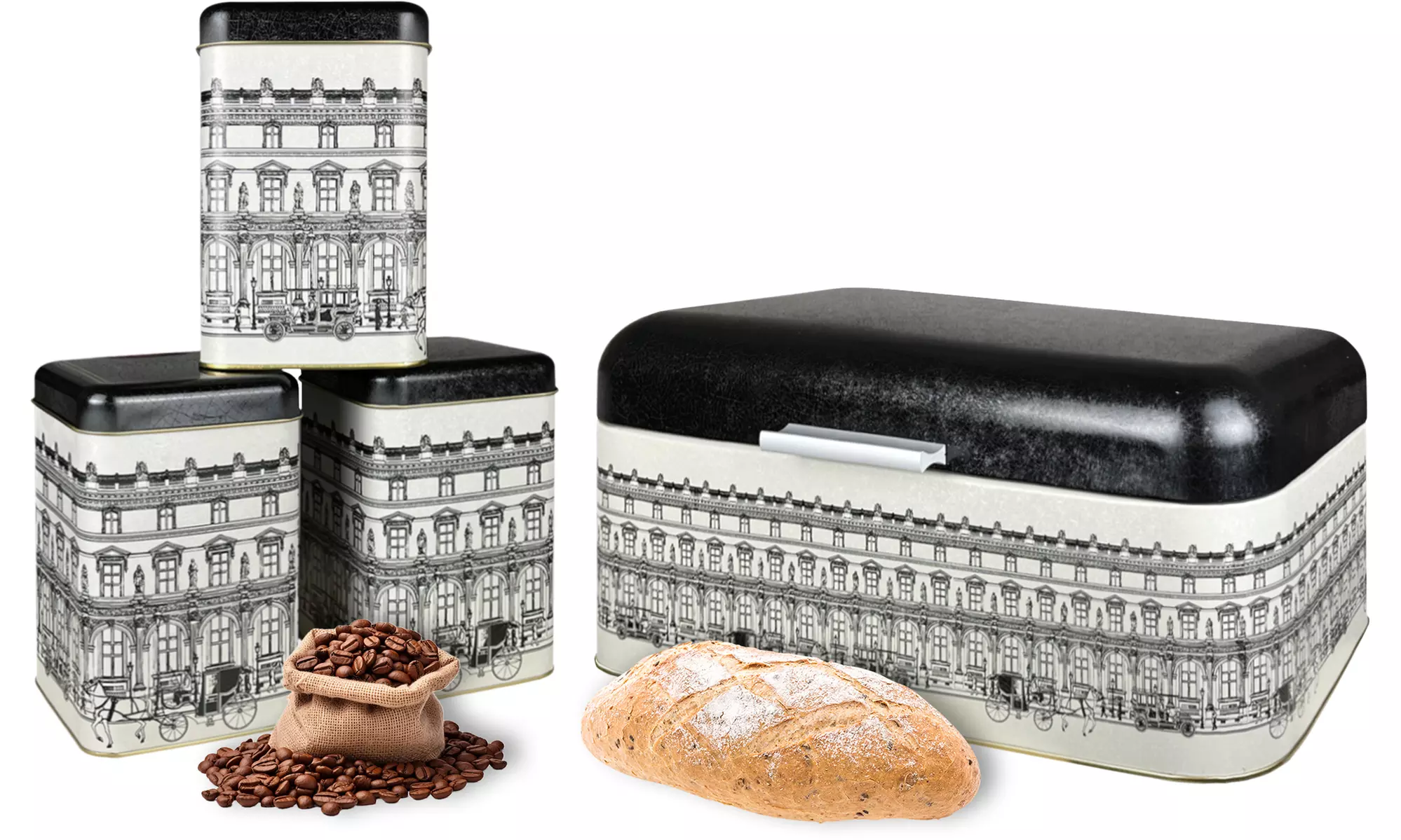 4er-Set Küchen-Aufbewahrungsdosen