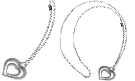 Collana in acciaio con cuore Kris by Rebecca