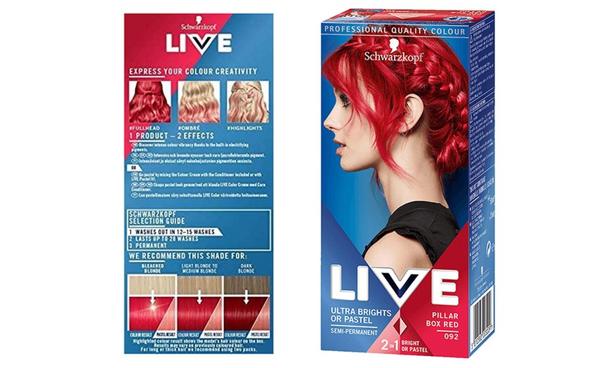 Image 39: 1 ou 2 boîtes de teinture cheveux "Live Intense Colour" de Schwarzkopf