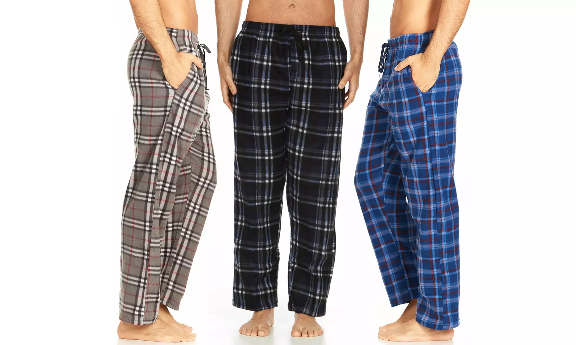 Men's Microfleece Lounge Pants (3-Pack) - Primary Image