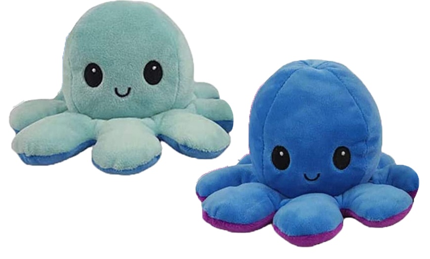 Image 36: Reversible Plush Octopus Toy