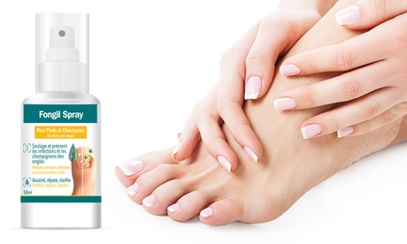 1 o 2 Fongil Spray per la prevenzione ed il trattamento di micosi e funghi sulle unghie dei piedi
