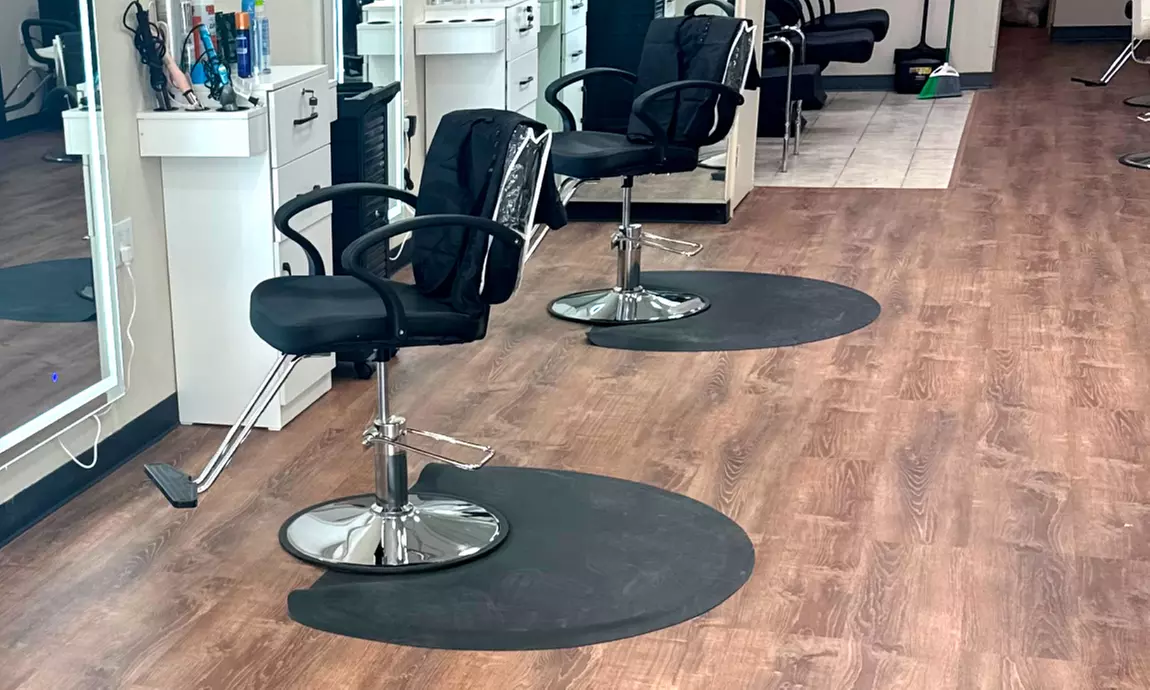 Experience Keratin Hair Straightening Treatment at Haircuts Express - Up to 52% Off  - Second Medium