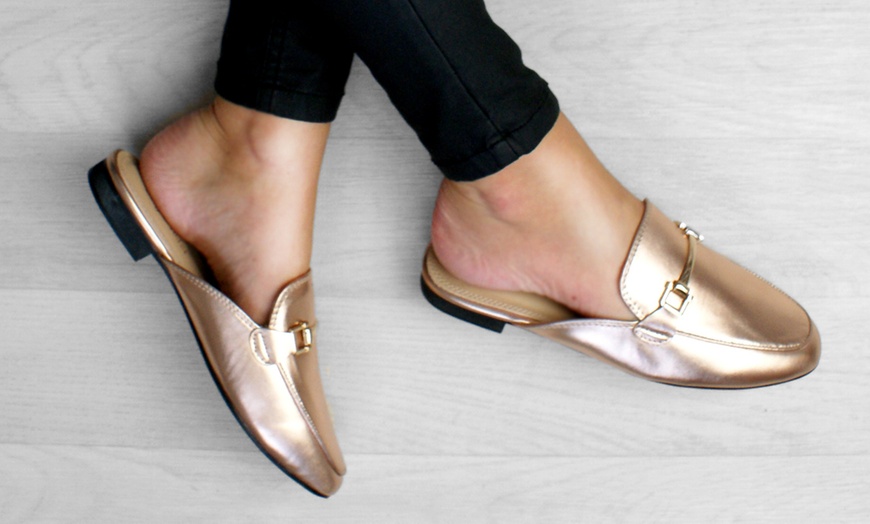 Image 6: Backless Loafer Mules