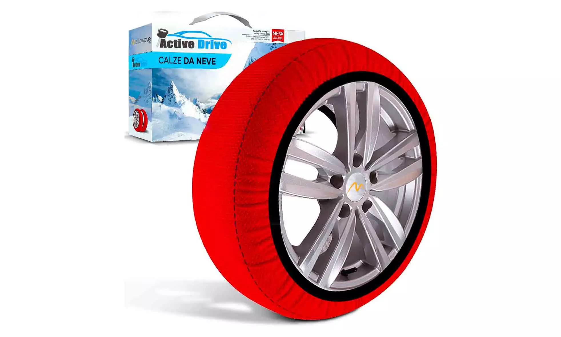 Set di 2 catene da neve in tessuto