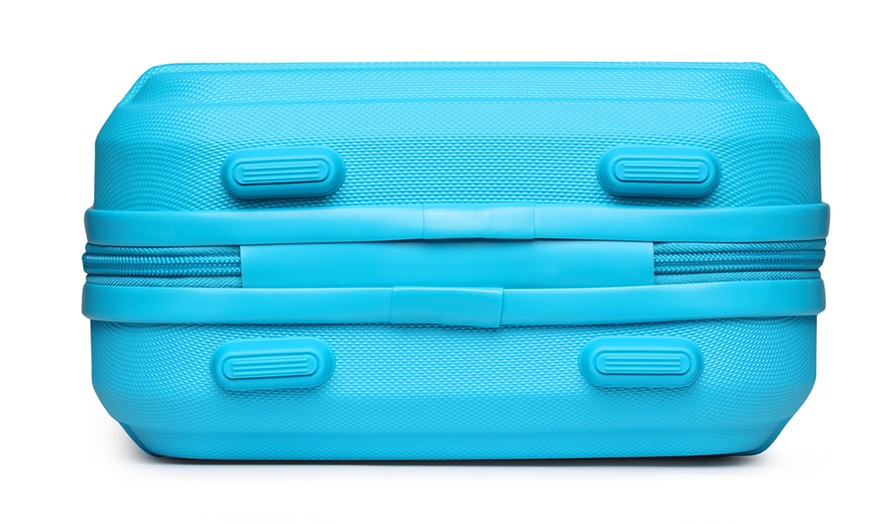 Image 5: Indulge in Style with This Robin's Egg Blue ABS Luggage Set