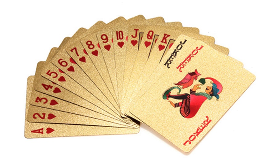 Image 6: Set of 54 Gold-Plated Cards