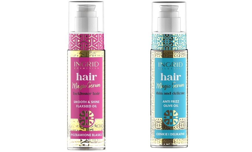 Image 1: Serum For Frizz-Free, Shiny Hair with Olive or Linseed Oil Infused