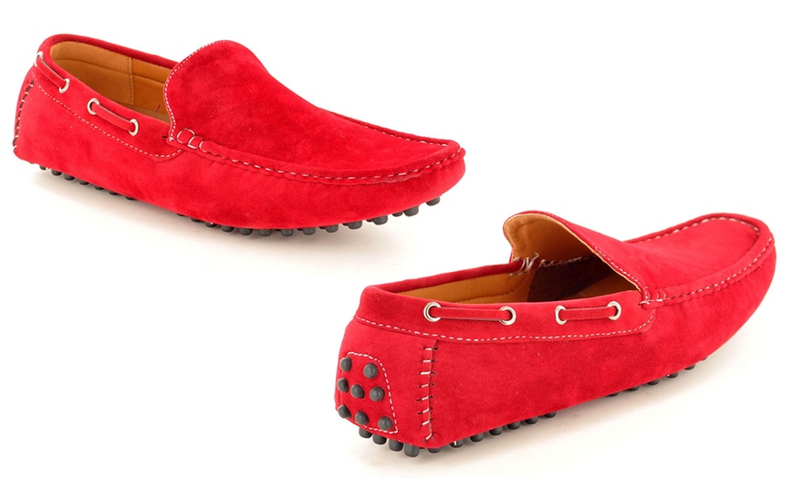 Image 46: Men's Faux Suede Casual Loafers