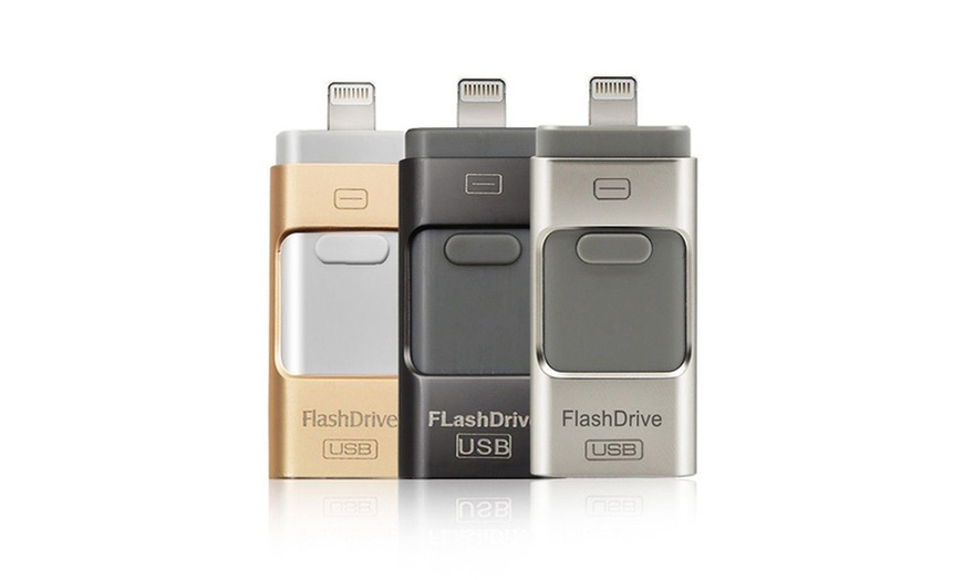 Image 1: 3-in-1 iFlash Drive Memory Stick