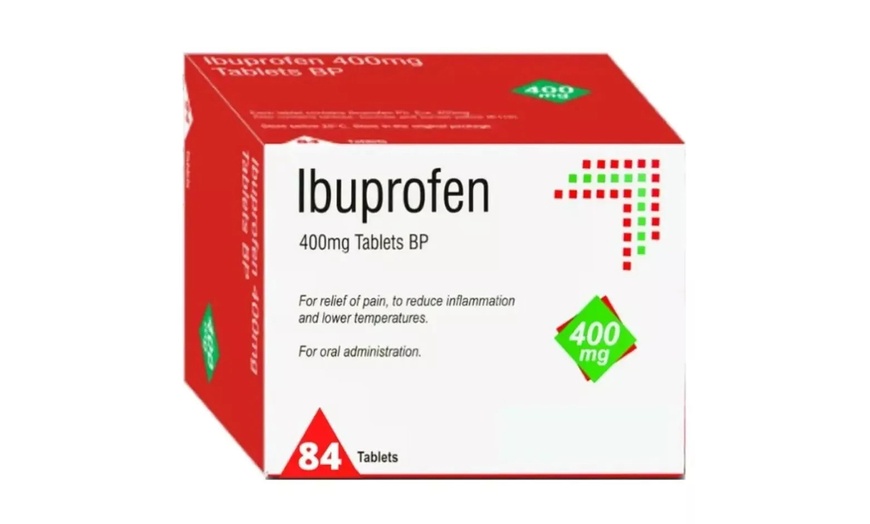 Image 2: 84 Pack of Ibuprofen 400mg Tablets