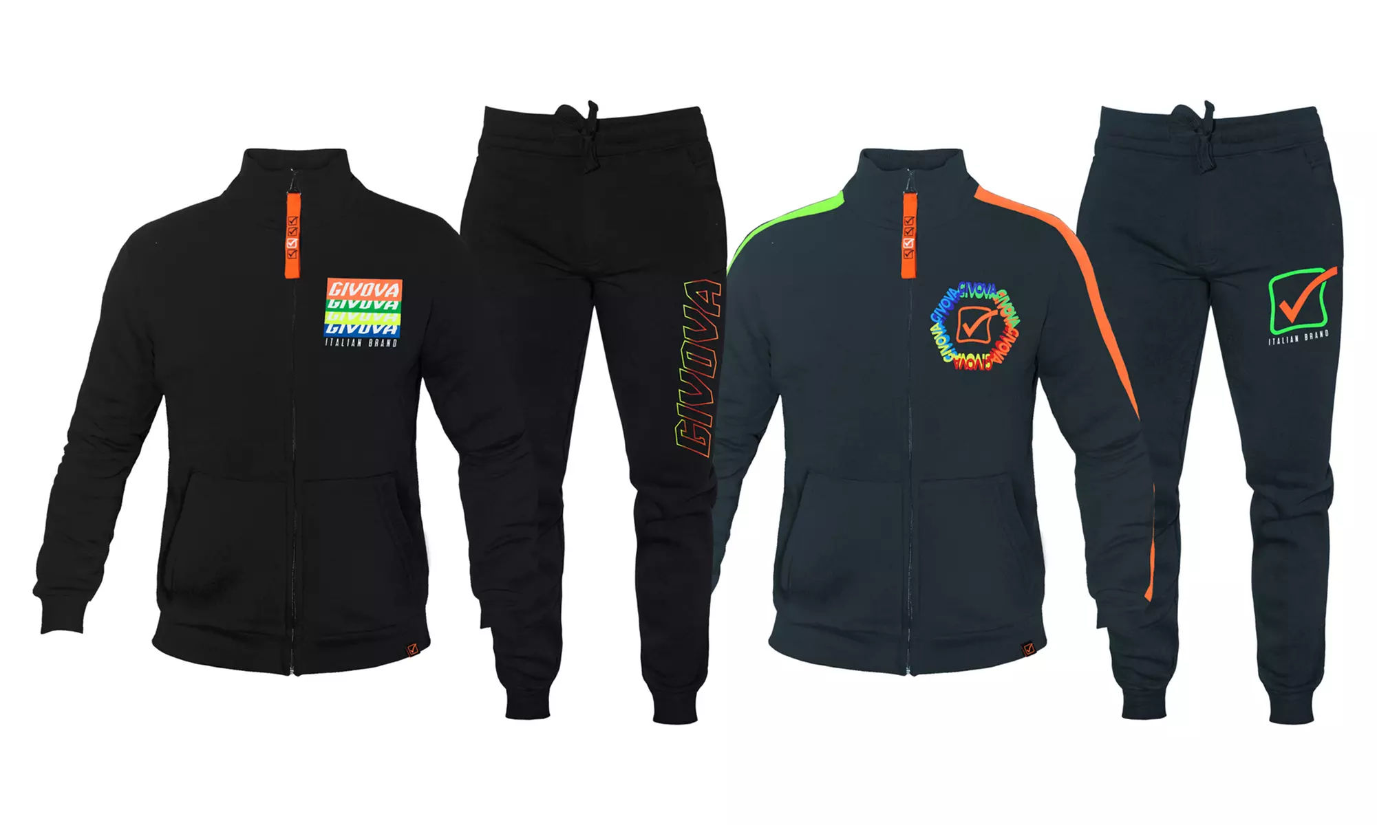 Tuta Uomo Givova in cotone felpato