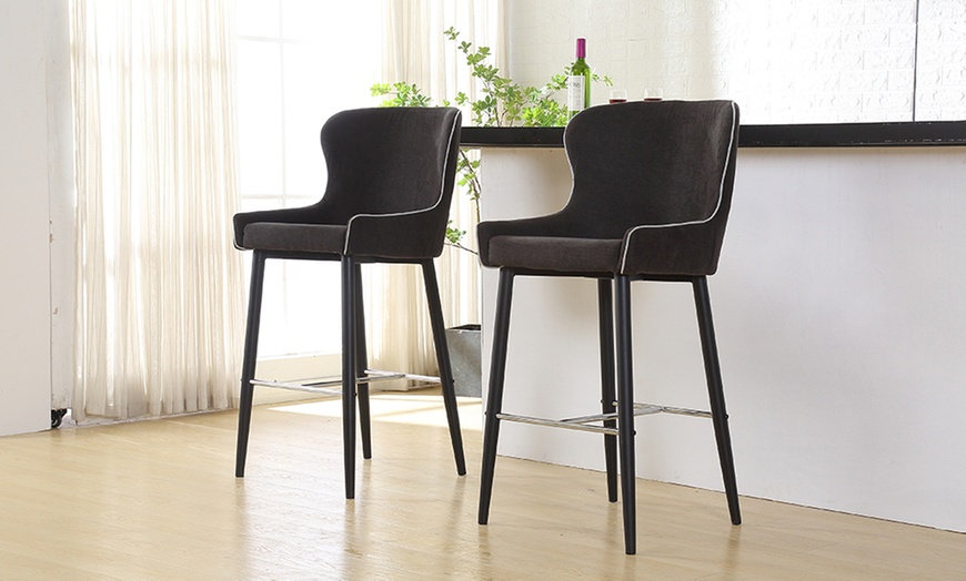 Image 9: Set of Two Bar Stools