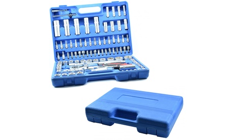 KIT 108 pezzi chiavi a cricchetto bussola e punte cacciavite in valigetta professionale EX-8038