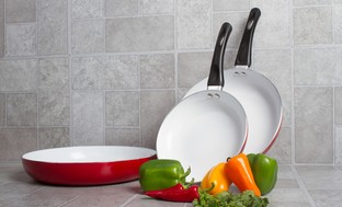 Ceramic Non-Stick Fry Pan Set with 8