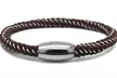 Men's Braided Cable Wire Magnetic Clasp Bracelet
 - Second Medium