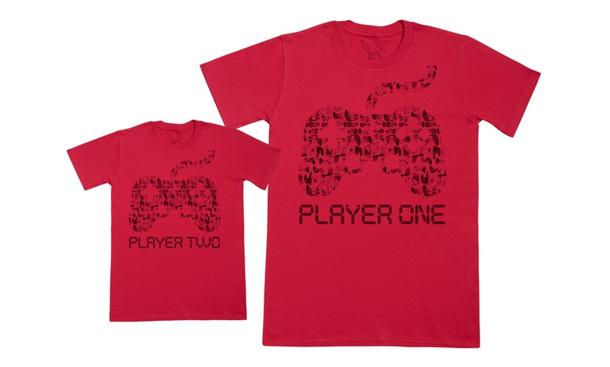 Image 2: Matching Dad and Kid T-Shirts