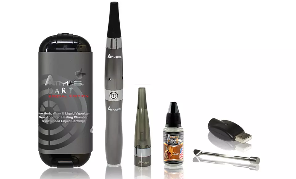 Atmos Dart Dry Herb, Wax, and Oil Vaporizer Kit with Tobacco Flavored Oil | Groupon Exclusive - Primary Image