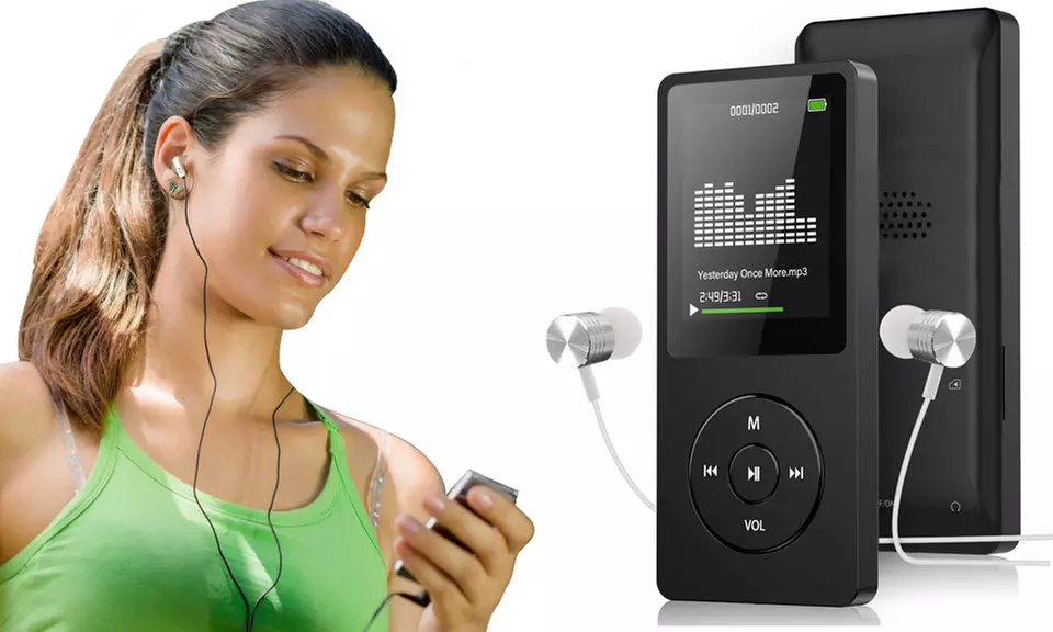 Lecteur de musique MP3 ultra fin avec carte micro SD 32gb en option - Primary Image