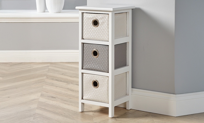 Image 1: Furniture Dealz Sandringham Three-Drawer Storage Chest Unit 