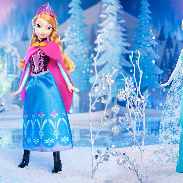 anna and elsa sparkle dolls