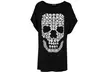 T-shirt femme tête de mort - Second Medium