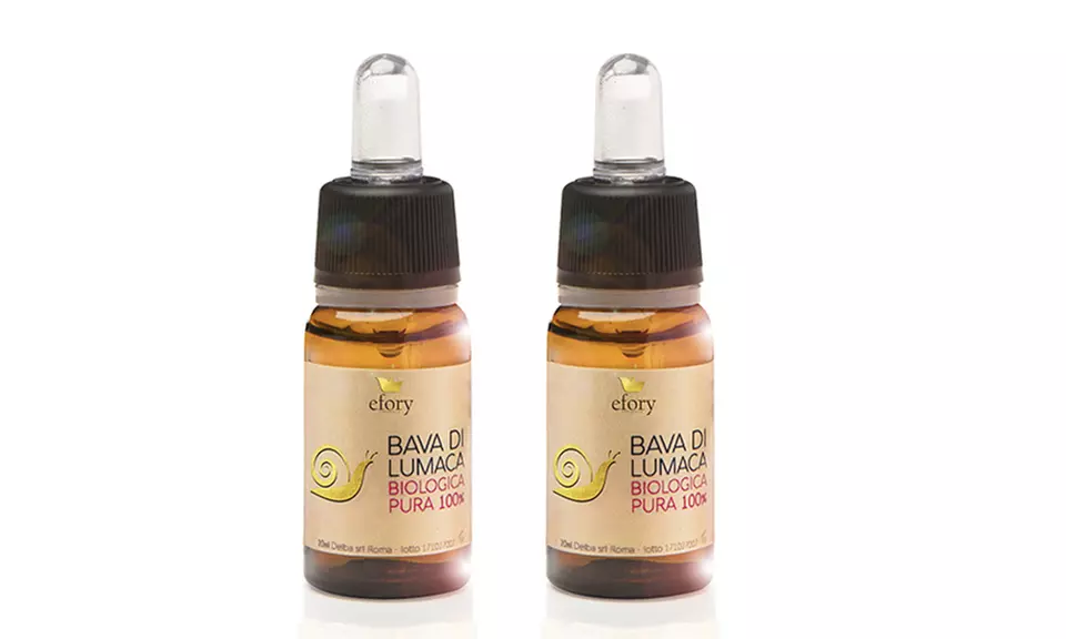 1 ou 2 sérums à la bave d'escargot pure 100 % par Efory Cosmetics de 20 ml, quantité au choix - Second Medium