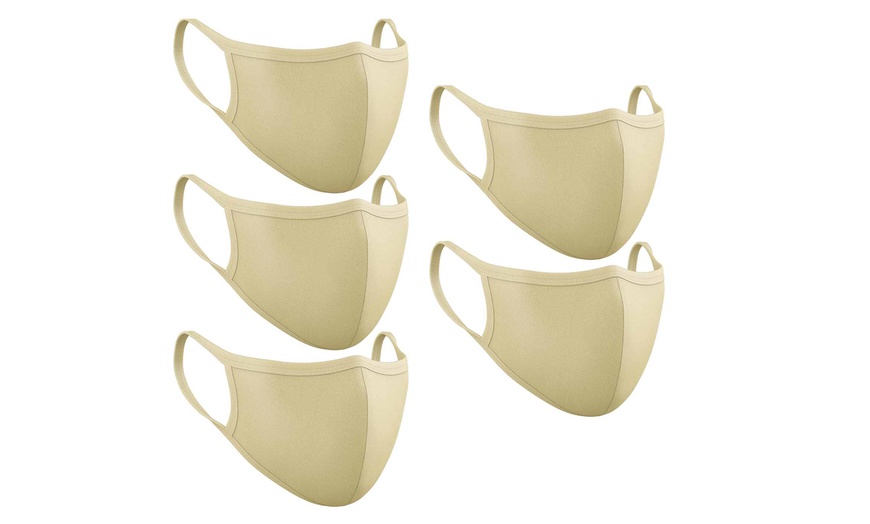 Image 18: Lot de 3, 5 ou 10 masques en coton avec double épaisseur