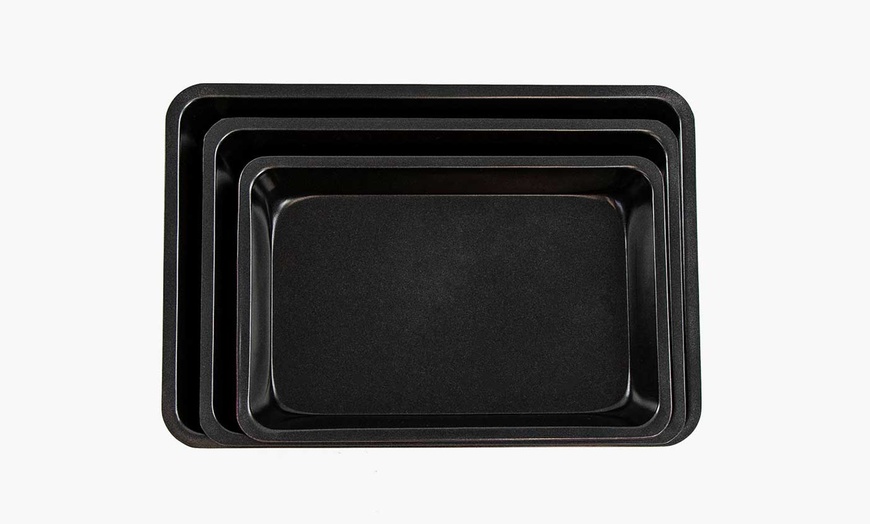 Image 12: ASAB Three-Piece Baking Tray Set